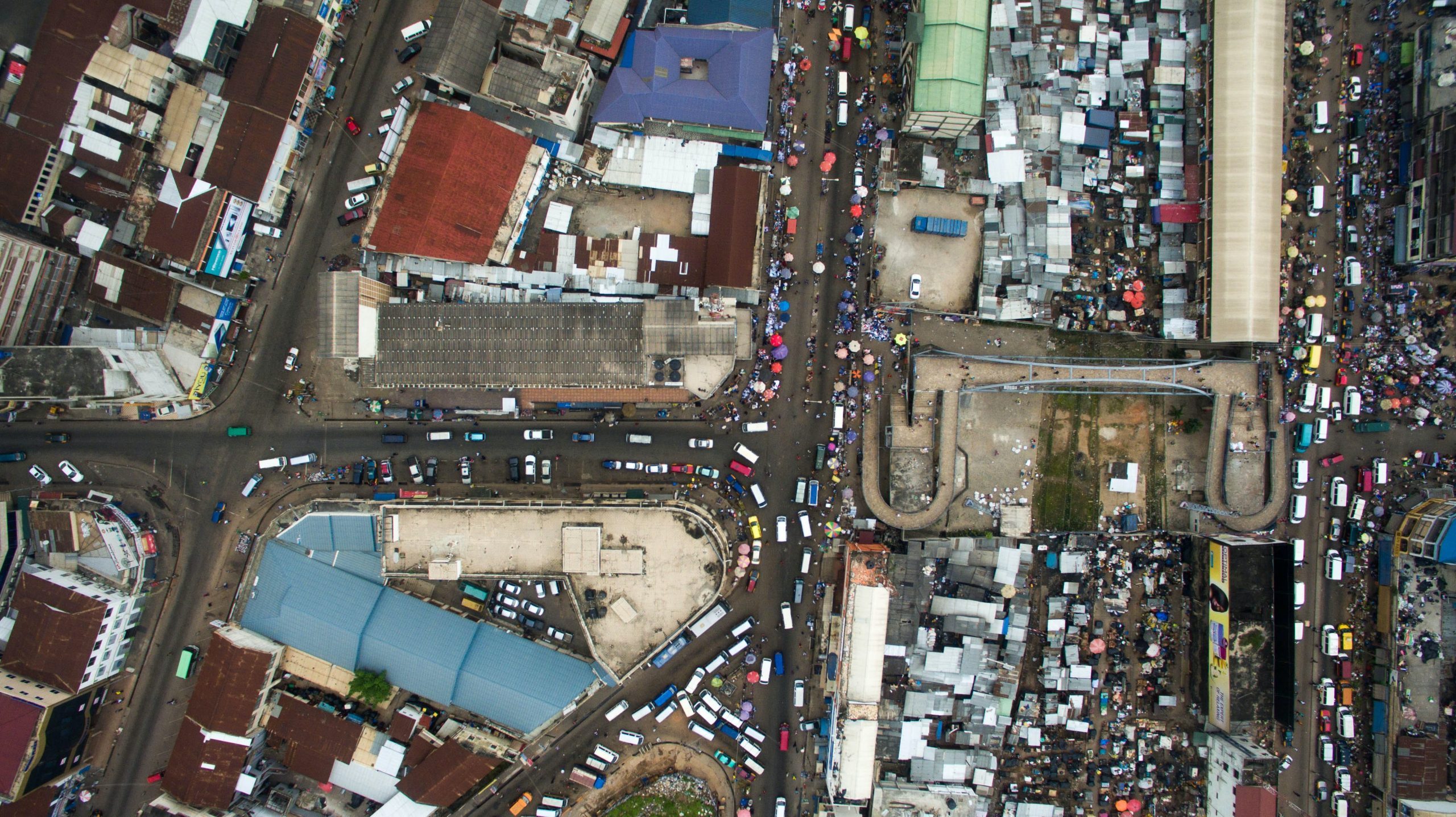 Ghana city from above